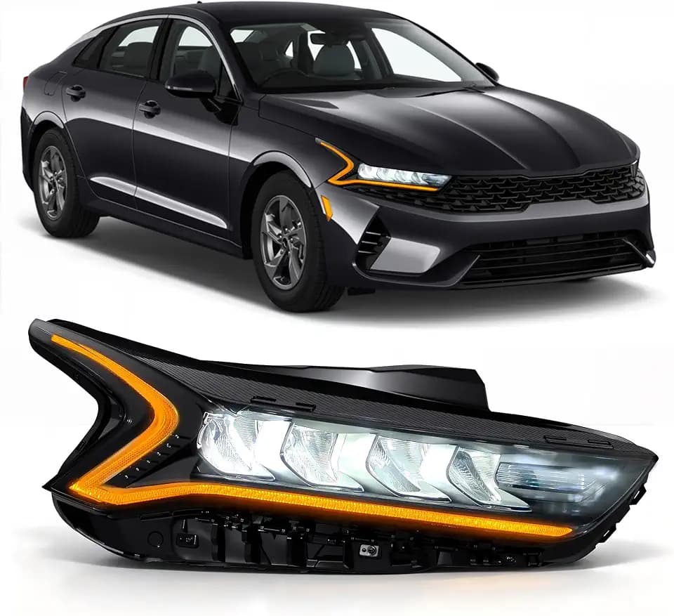 LED Headlights Compatible with 2021–2023 Kia K5,Passenger side（Right)1 pack
