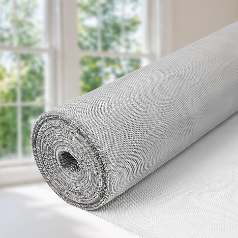 Aluminum Window Screen Mesh Roll 59in x 50ft, 18 x 16 mesh Screen