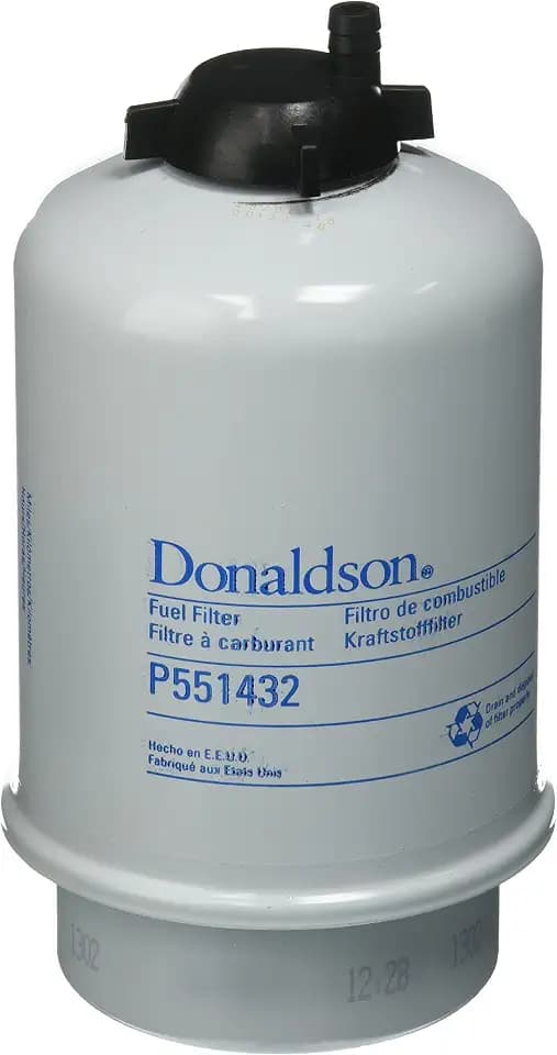 Donaldson P551432 Fuel Filter, 6.07" Water Separator Type, Cartridge Style, Cellulose, Silicone Media Type
