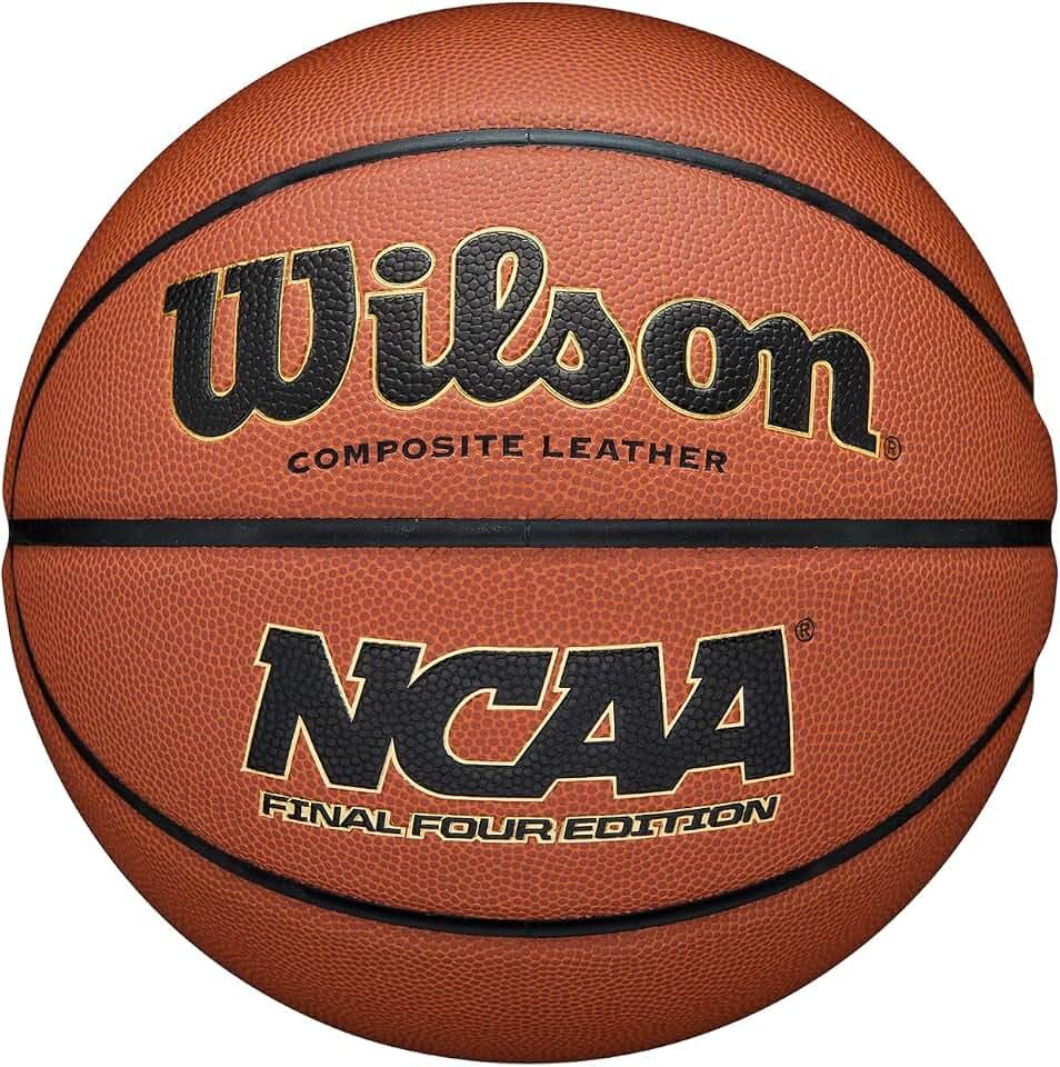 Wilson NCAA Final Four Basketball, Made From Composite Leather, For Indoor/Outdoor Use