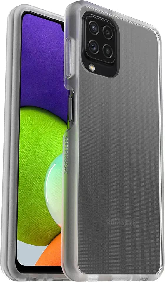 OtterBox Sleek Hülle für Samsung Galaxy A22, stoßfest, sturzsicher, ultraschlank, schützende Hülle, Getestet nach Militärstandard, Transparent, Keine Einzelhandelsverpackung