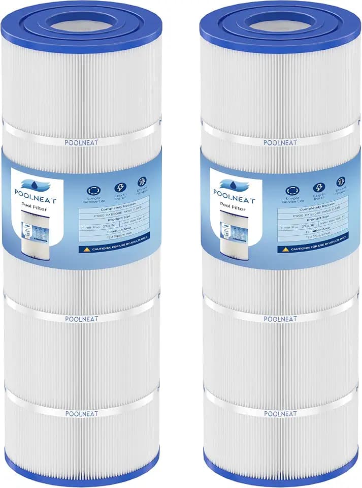 C1200 Pool Filter Cartridge Replacement for Hayward C1200,C-8412,PA120,FC-1293,CX1200RE,Pro Clean 125, 817-0125N,Aladdin 22002,120 Sq.ft,2 Packs