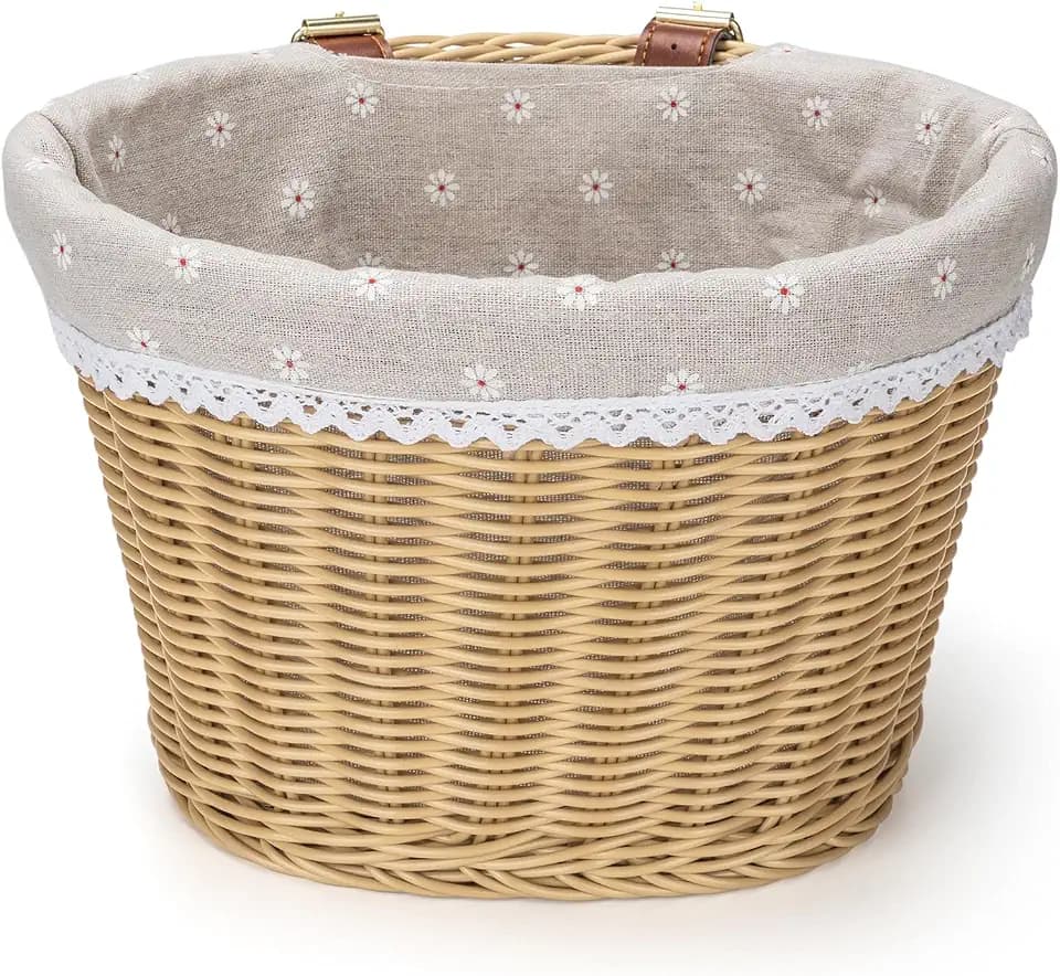 CXWXC Bike Basket - Front Bicycle Bike Basket for Girls Women