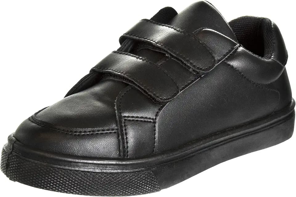 French Toast Boys Girls Strap Shoes - Athletic Casual Dress School Uniform Oxford Canvas Tennis Sneakers (Toddler/Little Kid/Big Kid)