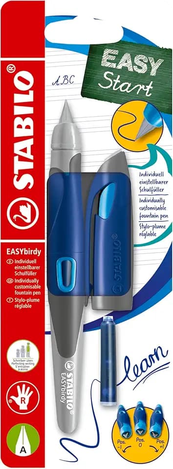 STABILO - Ergonomischer Schulfüller für Rechtshänder - EASYbirdy