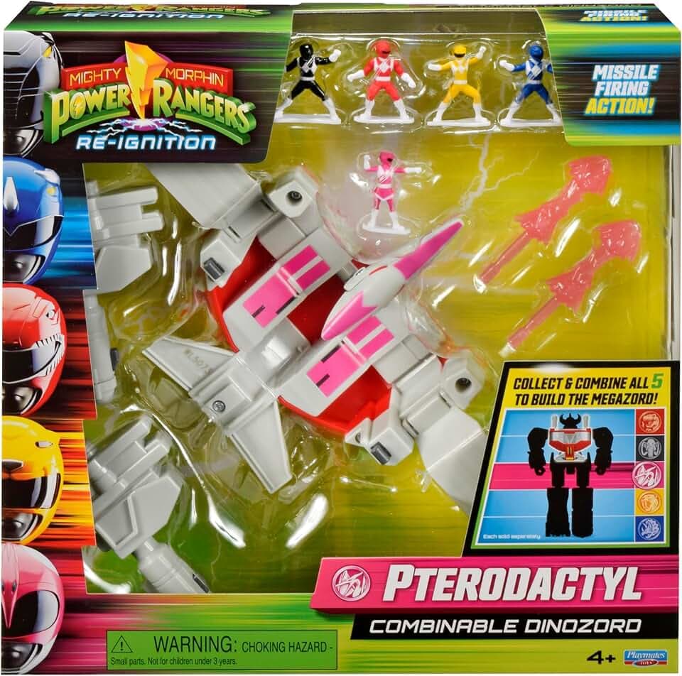 PlayMates Power Rangers Re-Ignition 6 Inch Action Figure Combinable Megazord - Pterodactyl