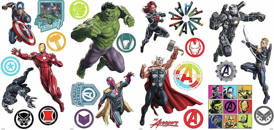Marvel Classic Avengers Peel and Stick Wall Decals by RoomMates