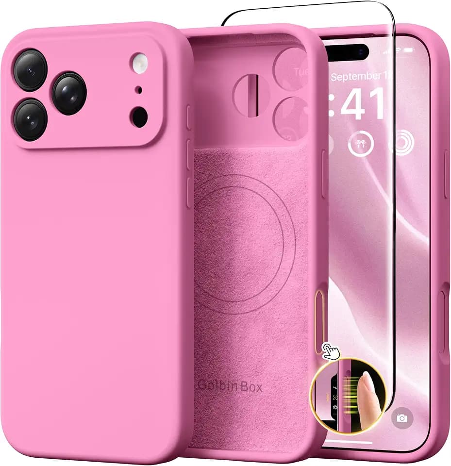 GolbinBox Magnetic for iPhone 18 Pro Max Case/17 Pro Max Case, Peach Pink