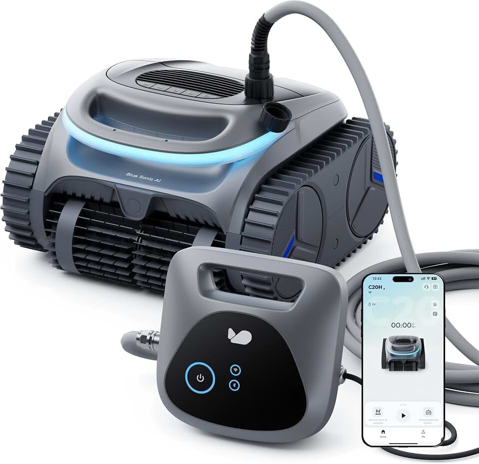 (2026 New) BuHybrid L6 Gen2 Corded & Cordless Hybrid Pool Vacuum, Dark Gray