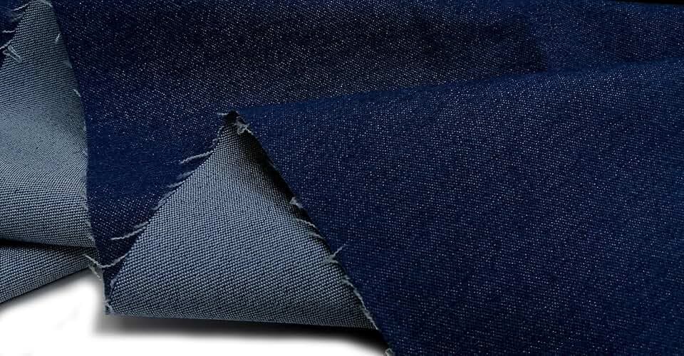 Denim 9.5OZ Thick Stretch Cotton Fabric By The Yard 61"Wide Dark Blue 1yard