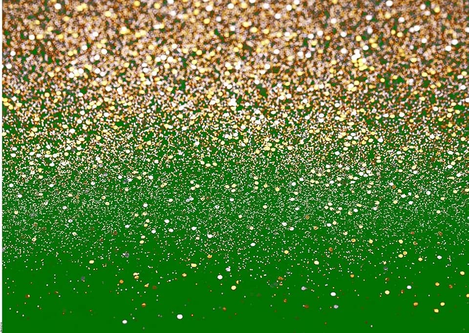 8x6ft Green and Gold Backdrop Golden Spots Backdrop for Photography Vintage Astract Background for Family Birthday Party Newborn Studio Props