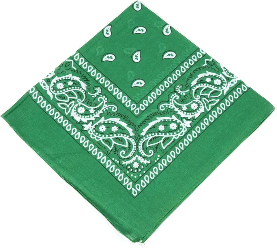Boolavard 100% Baumwolle,Bandanas mit original Paisley Muster | Farbe nach Wahl Headwear/Haar Schal Ansatz Handgelenk Verpackungs Band Kopf Bindung
