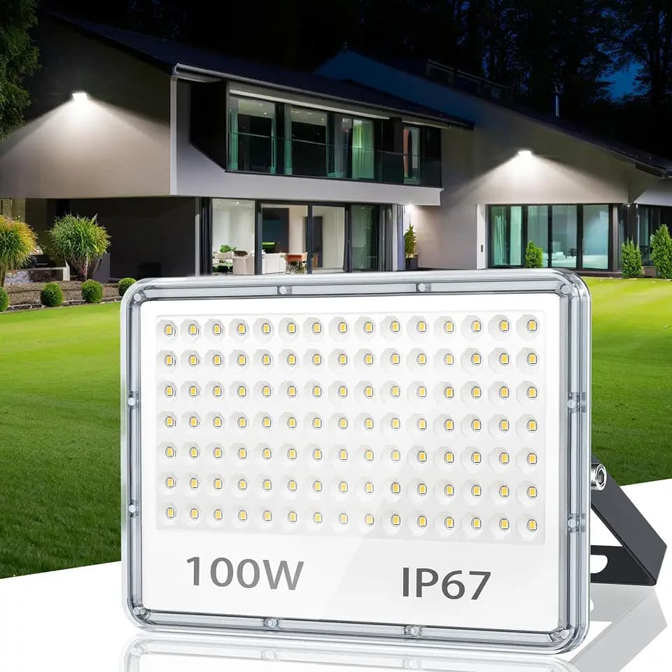 LED Strahler Außen 100W IP67 Wasserfest LED Scheinwerfer, 1 Stück