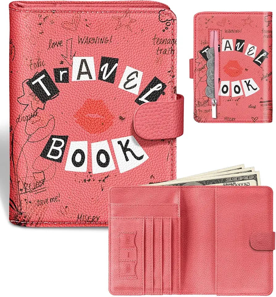 Slohif Passport Holder Cover Wallet Case for Travel Women - Leather RFID Blocking Passport Book Multiple Personalized Organizer Slim Portable Carrier Card Slots Protector Sleeve Stamp