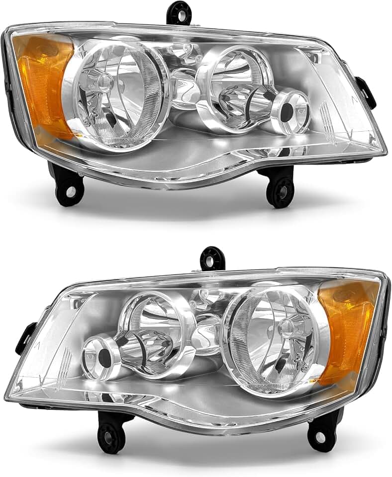 for 2011-2020 Dodge Grand Caravan Headlights Chrome
