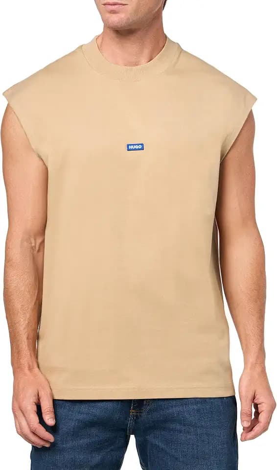 Hugo Men's Small Logo Block Muscle Tank