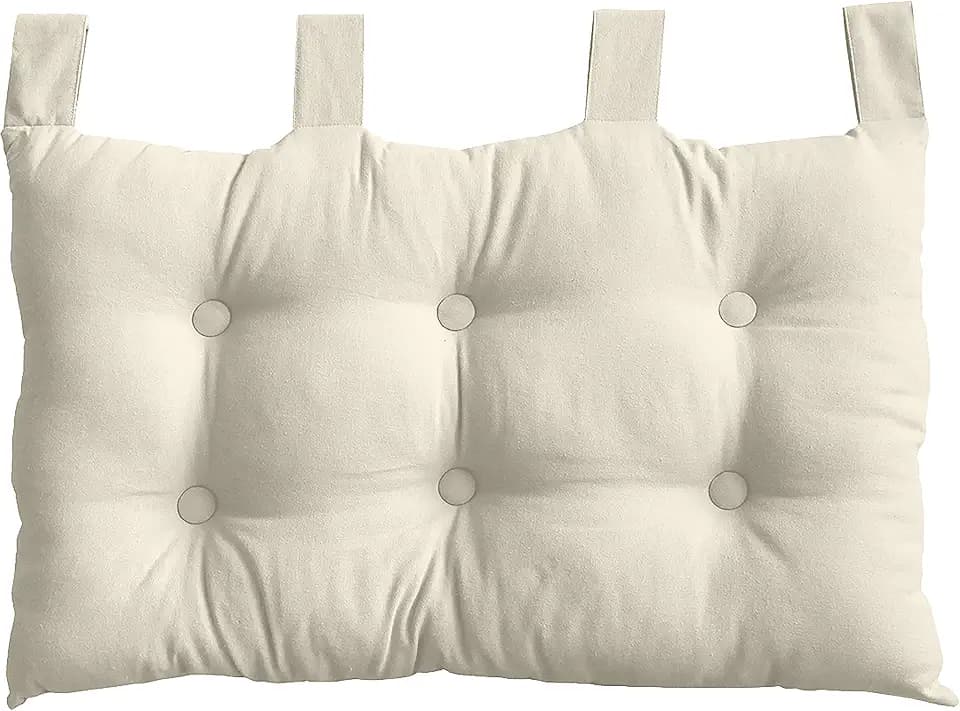 Enjoy Home Kopfteil Stoff 70 x 9 x 45 cm, elfenbein, 9 X 45 CM