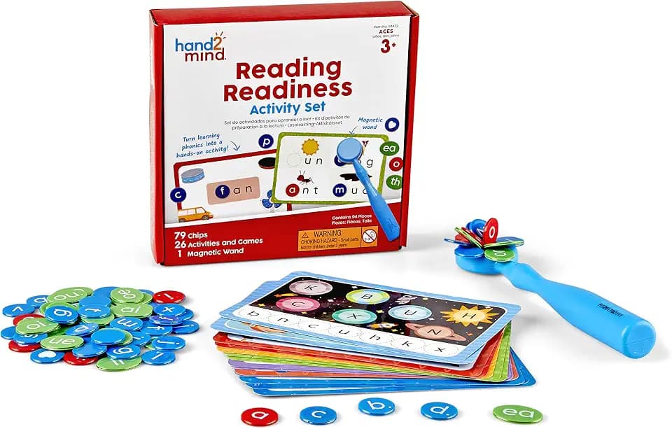 hand2mind Reading Readiness Activity Set, Learning Letters, Ages 3+