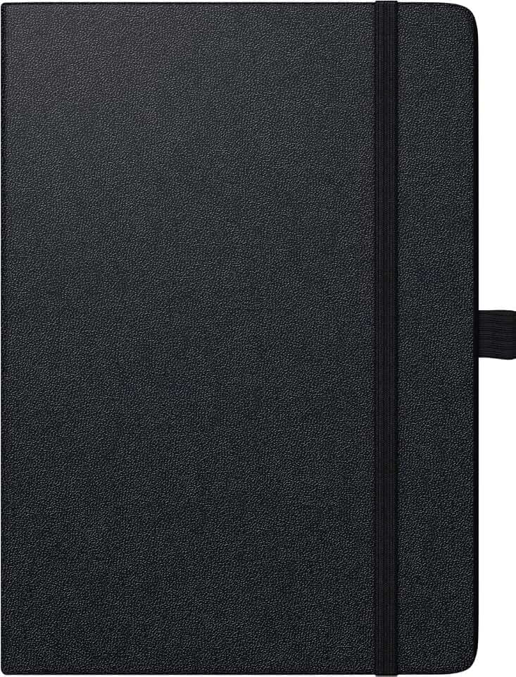 BRUNNEN 1079666901 Buchkalender Modell 796 Kompagnon, 2 Seiten = 1 Woche, 14,8 x 21,0 cm, Baladek-Einband schwarz, Kalendarium 2021