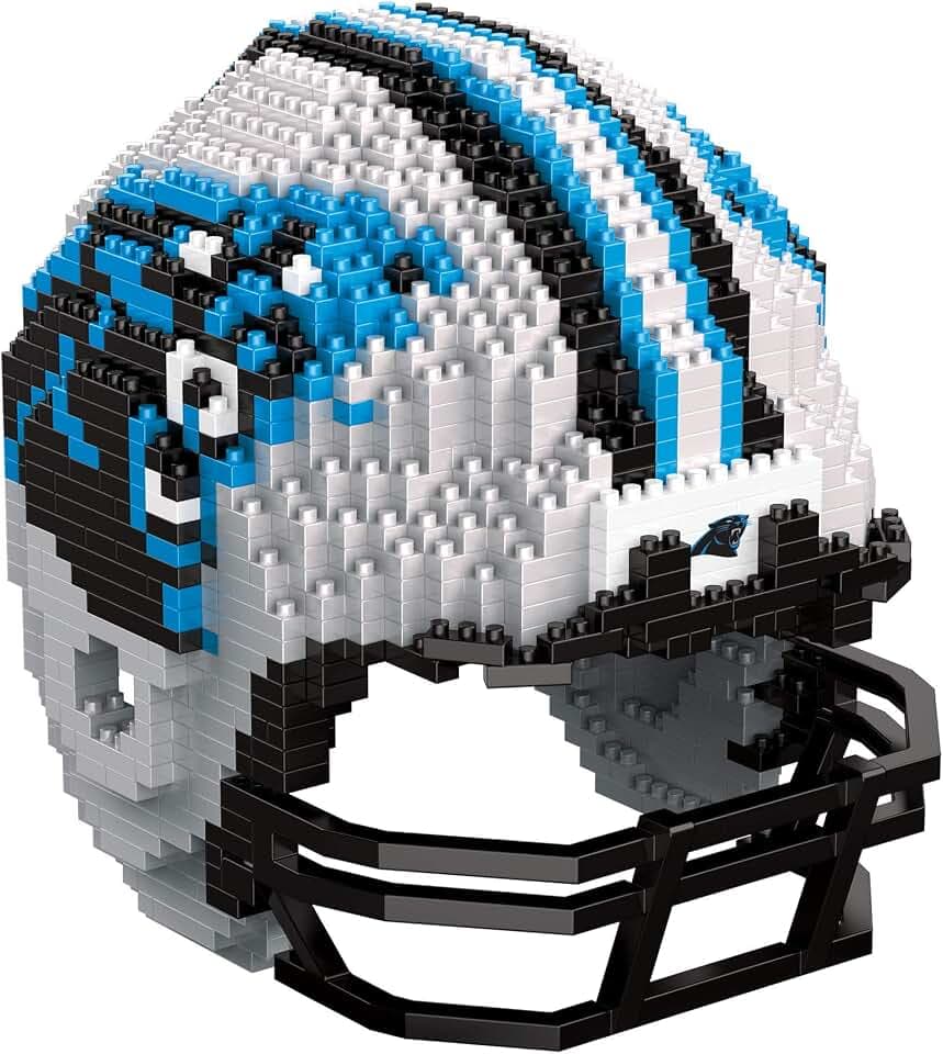 FOCO Offizielles Lizenzprodukt NFL BRXLZ-Steine 3D-Replik-Helm BAU-Set