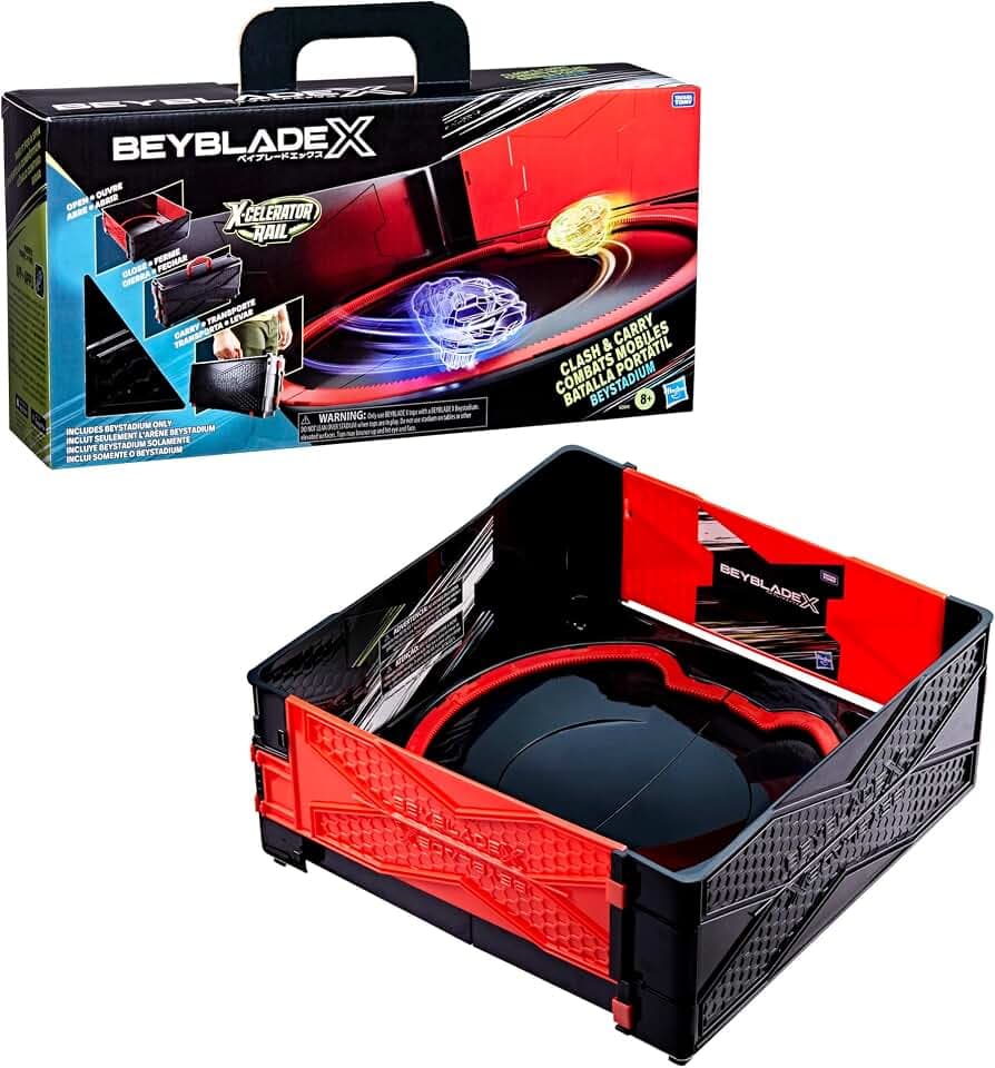 Beyblade X Clash & Carry Beystadium Battle Arena Spinning-Top Toys, Kids Gifts, Ages 8+