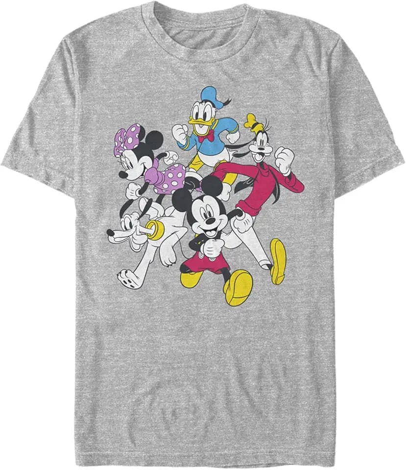 Disney Classic Mickey and Friends Men's Tops Short Sleeve Tee Shirt
