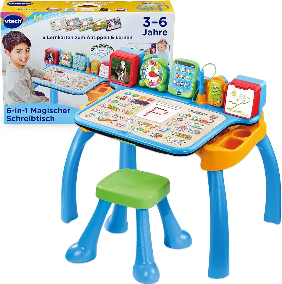 VTech 6-in-1 Magischer Schreibtisch Lernstation Stuhl ab 3 Jahren