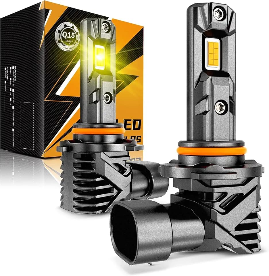 Auxbeam Q15 Series 9005 9145 Fog Lights Yellow Offroad Light 18000LM