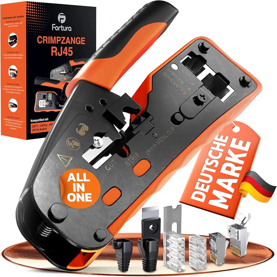 Fortura® rj45 crimpzange / CAT7,CAT6a,CAT6,CAT5e /RJ11,RJ12 / netzwerk werkzeug set/crimpzange netzwerkstecker