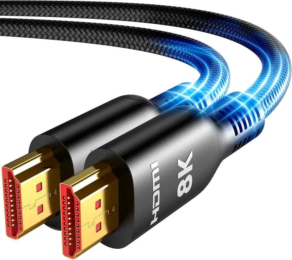Highwings Long HDMI Cable 20 FT, 10K 8K Ultra HD High Speed 2.1 HDMI 48Gbps