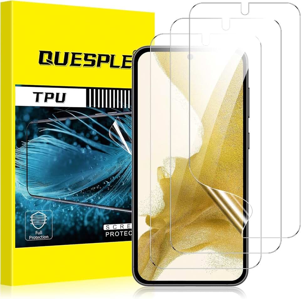 [3 Stück] Schutzfolie für Samsung Galaxy S22 5G TPU Folie, Anti-Kratzen, HD Klar Blasenfreie Weich Samsung S22 Display Schutz, Fingerabdruck-ID Unterstützen
