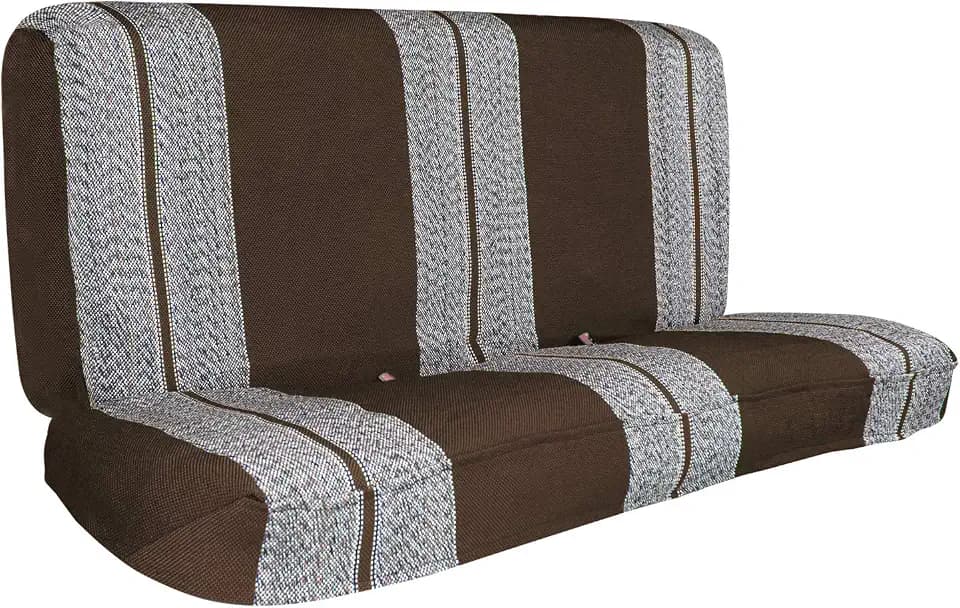 Leader Accessories Saddle Blanket Full Size Truck Bench Seat Cover, Brown