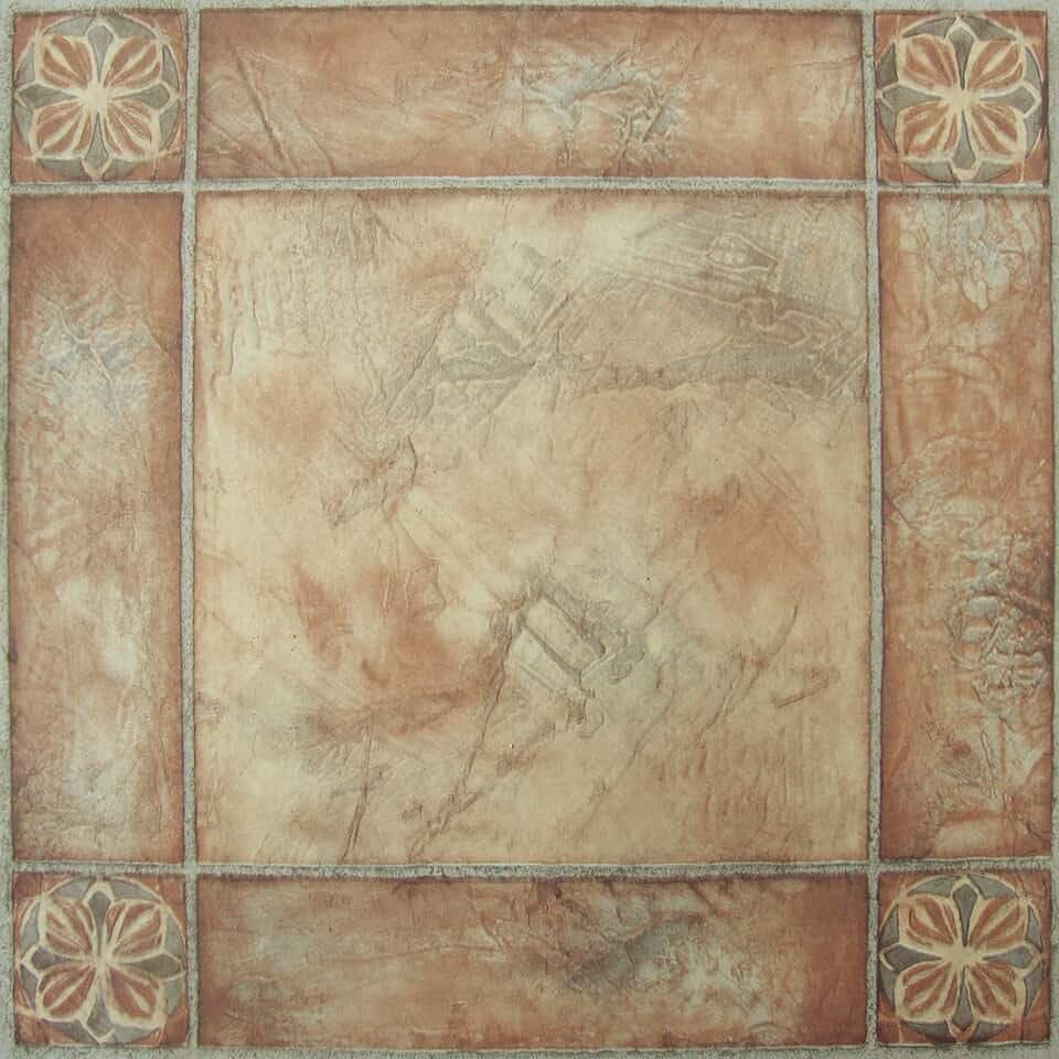 Nexus Self Adhesive 12-Inch Vinyl Floor Tiles, 20 Tiles, 12 x 12 in