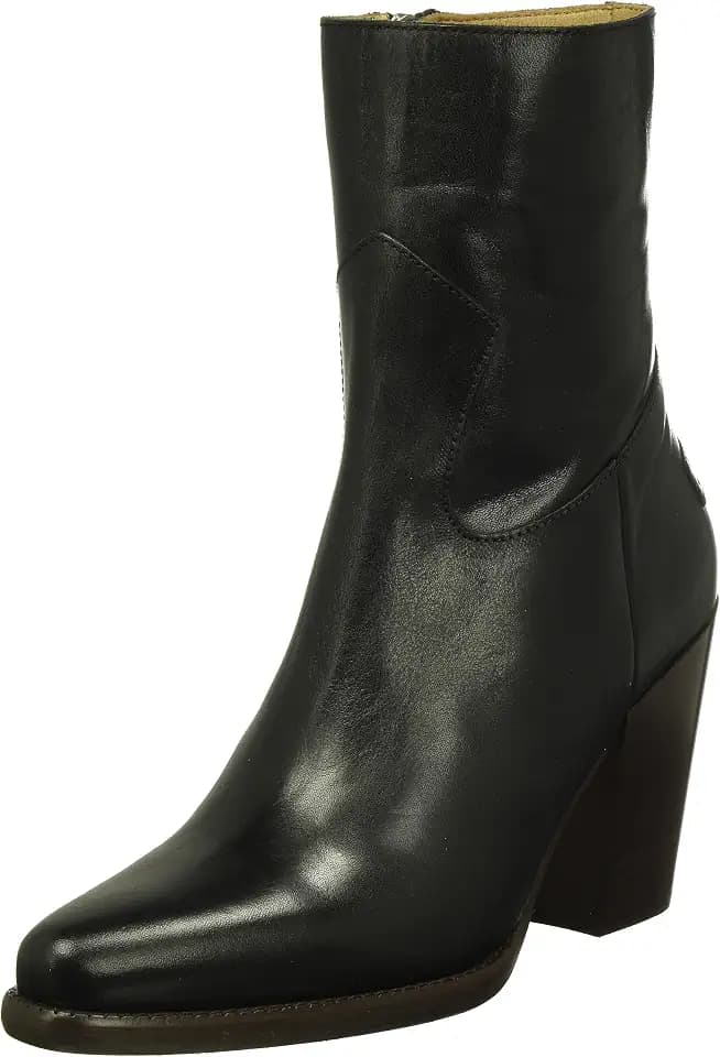 Shabbies Amsterdam Damen LOJU Bootie Ankle Boot, Black, 41 EU