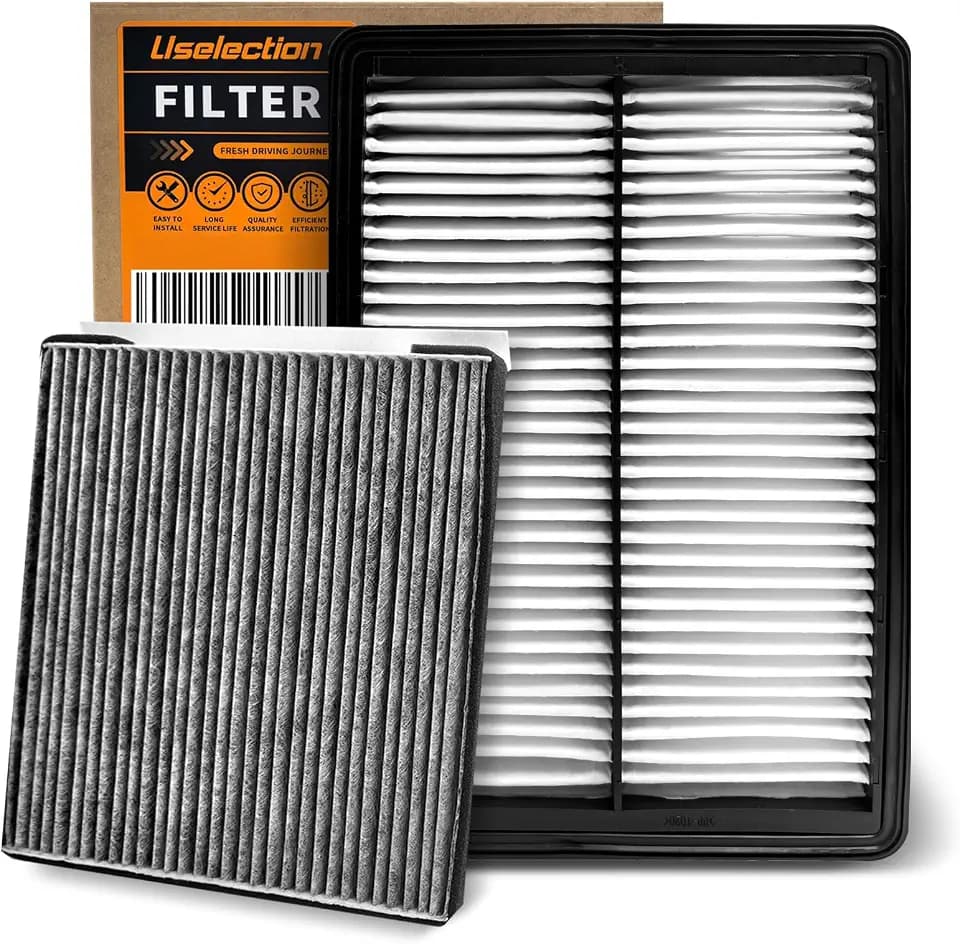 Cabin Engine Air Filter with Activated Carbon Kit for Telluride (2020-2024), Santa Fe 2.0L 2.4L (2019-2020), Replaces 97133-J5000, 97133-3M000, WP10367, 28113-A9100