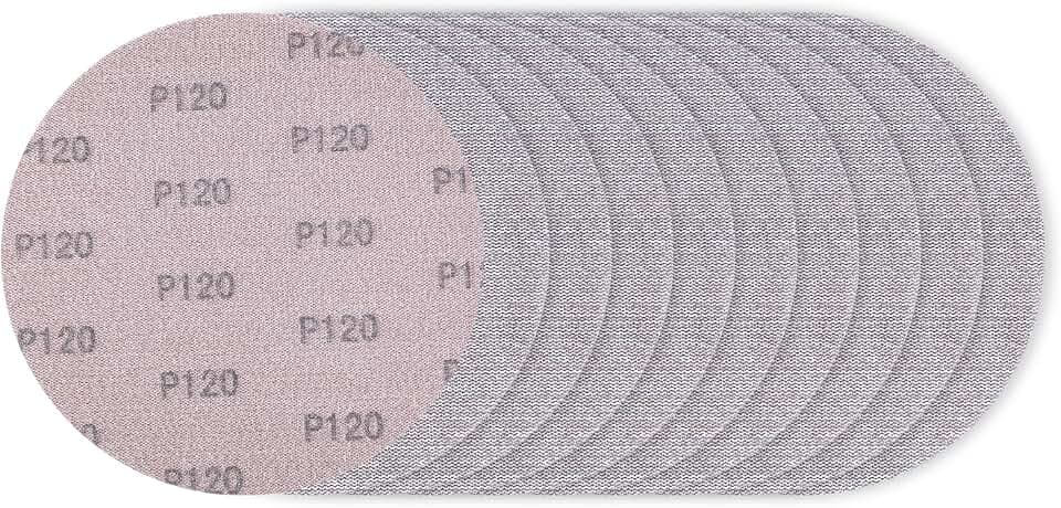 SALI Schleifgitter Ø 225mm 10 Stück Schleifscheiben Körnung 120 Klett Klettscheiben Selbsthaftend Schleifblätter Schleifpapier für Trockenbauschleifer Giraffenschleifer Wandschleifer Deckenschleifer