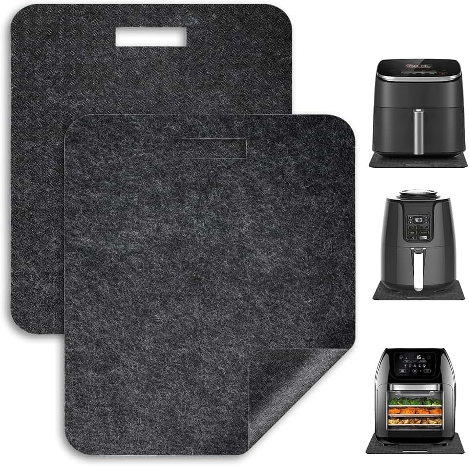 2 Pcs Heat Resistant Mat with Sliding Function for Ninja Air Fryer