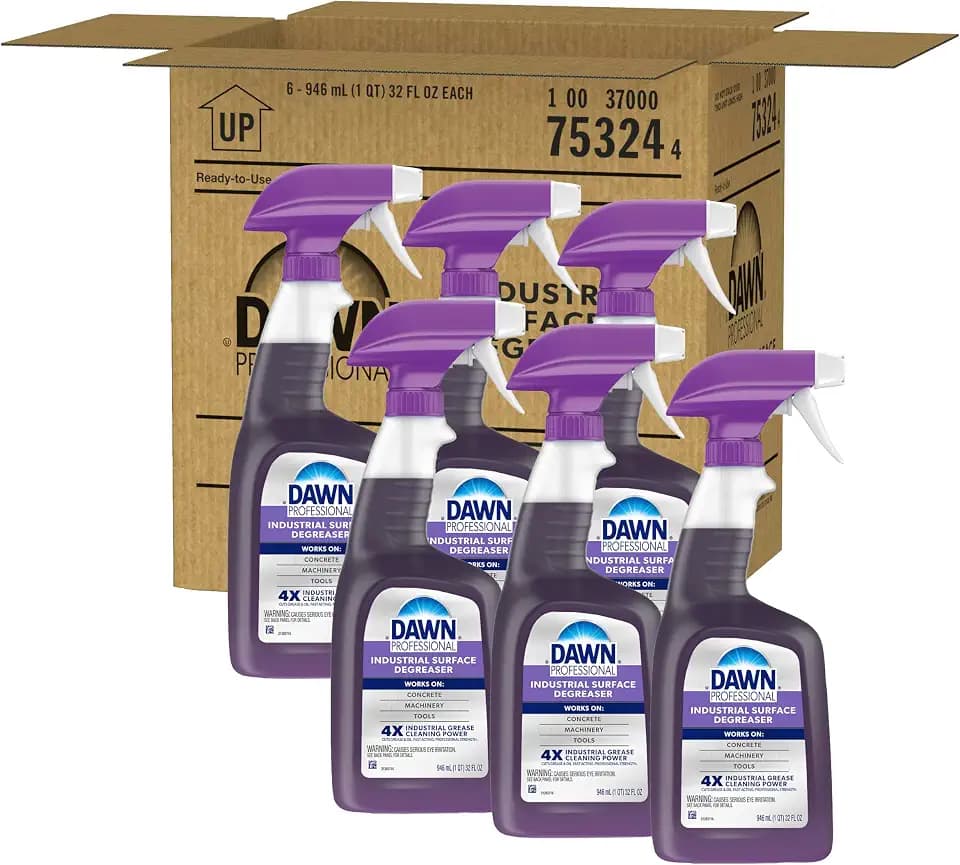 Dawn PRO Industrial Surface Degreaser, Bulk Grease Cleaner (32 oz, 6 pack)