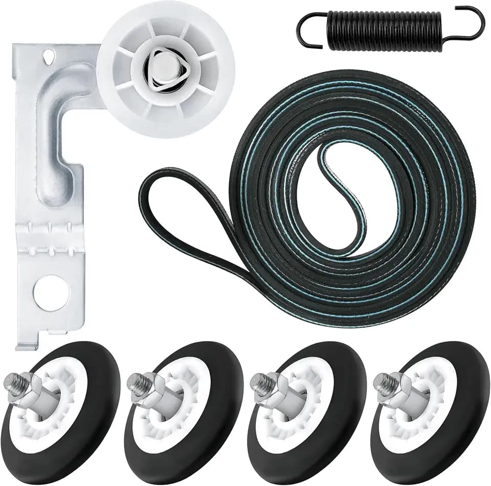 DLEX3370V DLEX3370W DLEX7600KE DLEX3001W DLEX3570V DLEX9000V DLE7400WE DLE7400VE DLE7200WE DLE7300WE DLE3500W DLE3050W DLE2250W DLGX7601KE DLGX7601WE Dryer Drum Roller Kit for LG Dryer