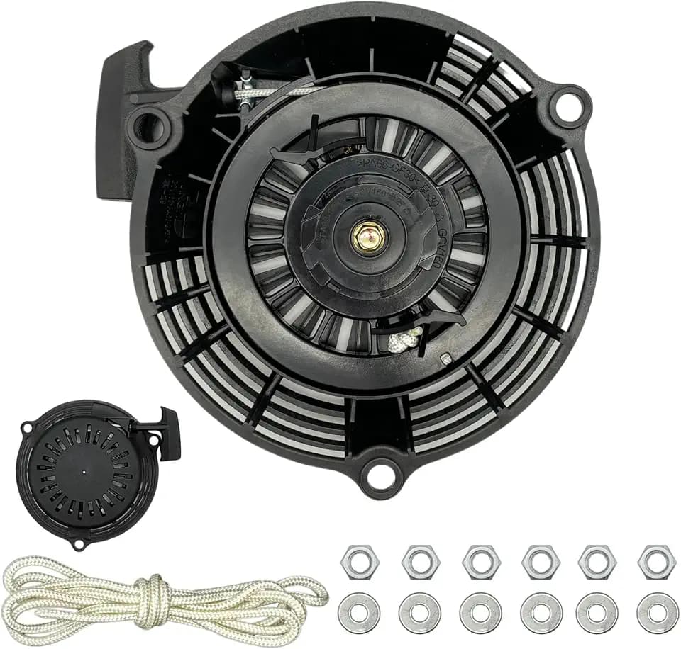 GCV160 Seilzugstarter Rückstoßstarter für Honda GCV 160, GCV135, GCV190, 28400-Z0L-V20ZA Rasenmäher-Hochdruckreiniger-Motorteile, Schwarz