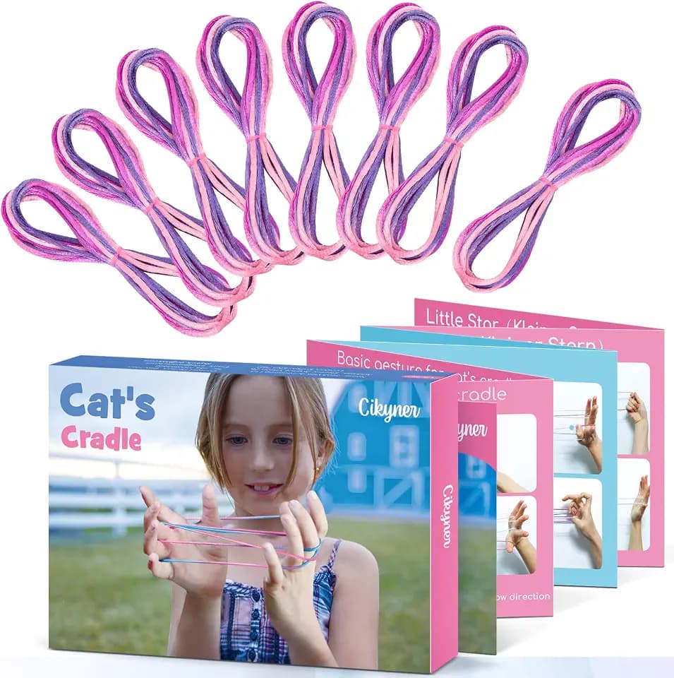 Cikyner Finger Twist, 8 Stück 2m Lang Fingerspiele Für Kinder mit anleitung
