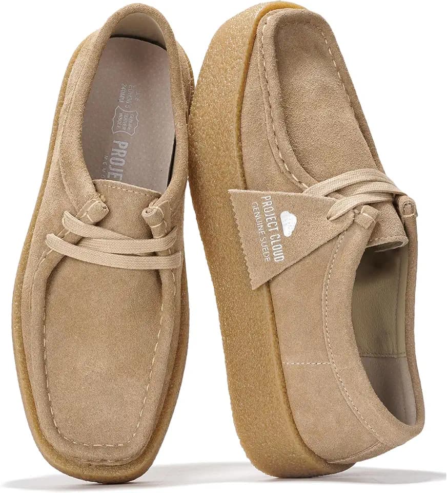 Genuine Leather Platform Loafers for Women Easy Slip-On Oxford Women Shoes