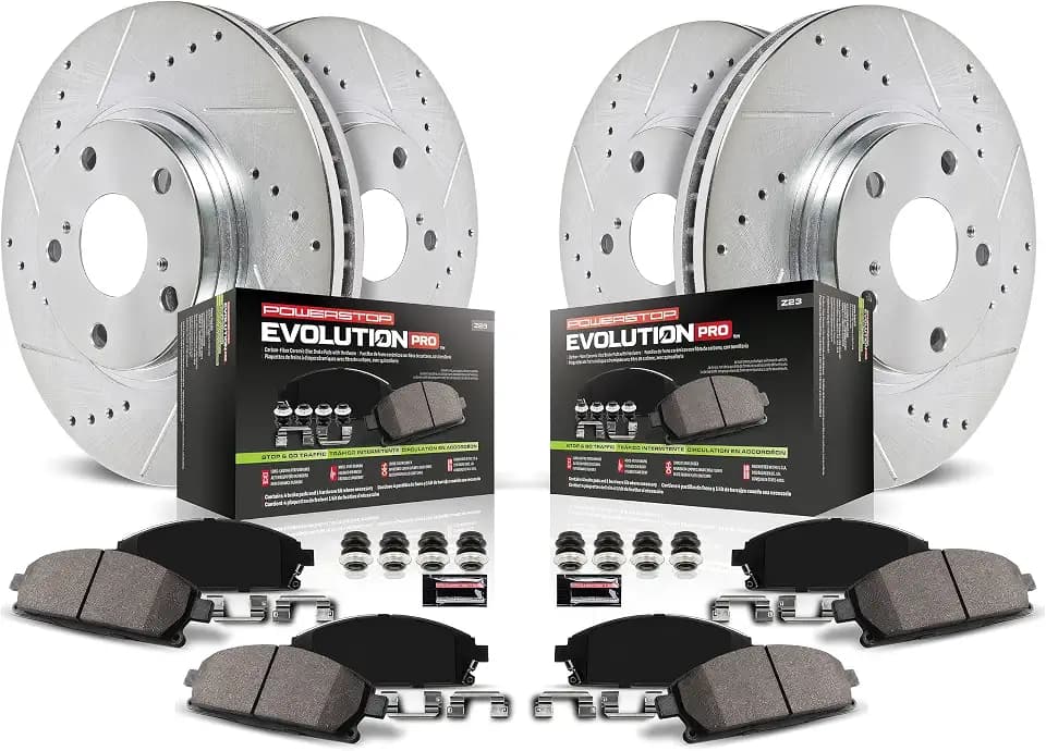 PowerStop Z23 Performance Brake Pad & Rotor Kit Front & Rear K8006