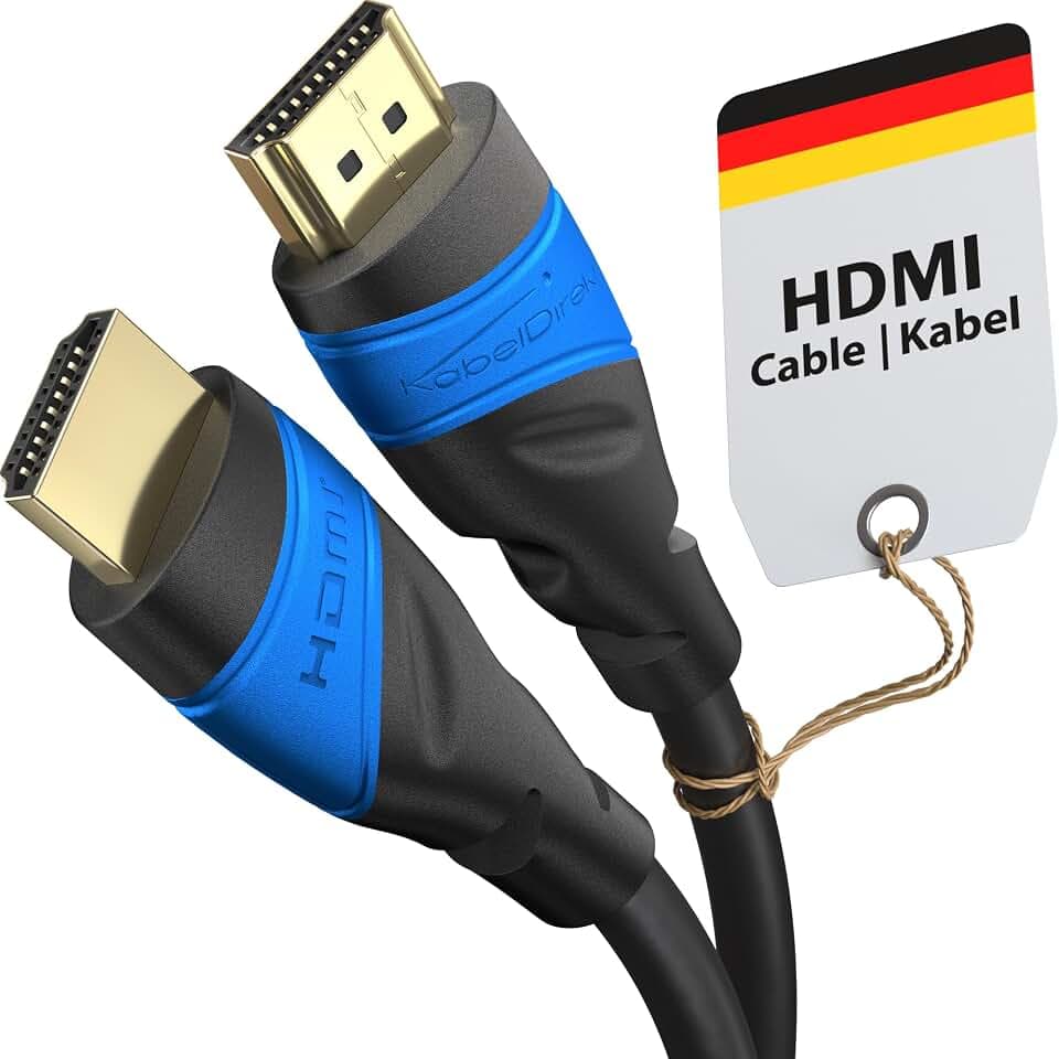 KabelDirekt – 8K & 4K HDMI-Kabel – 5m – Deutsche Flexcore-Technik