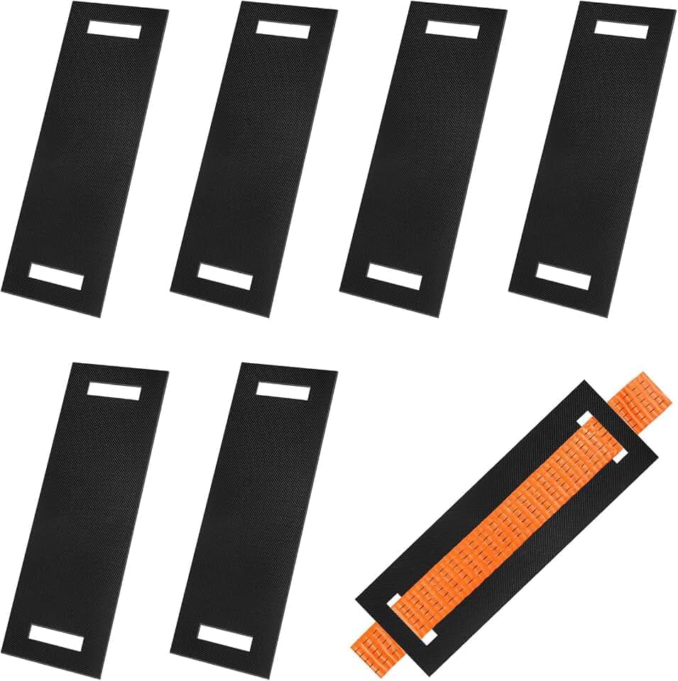 Gummi Kantenschoner für Zurrgurte bis 50mm Breite 290 x 100 x 3mm 6 Stück Gummi Kantenschutz Kantenschoner Ladungssicherung Setzurrgurte Gurtbandschoner Kantenschutz Spanngurte LKW