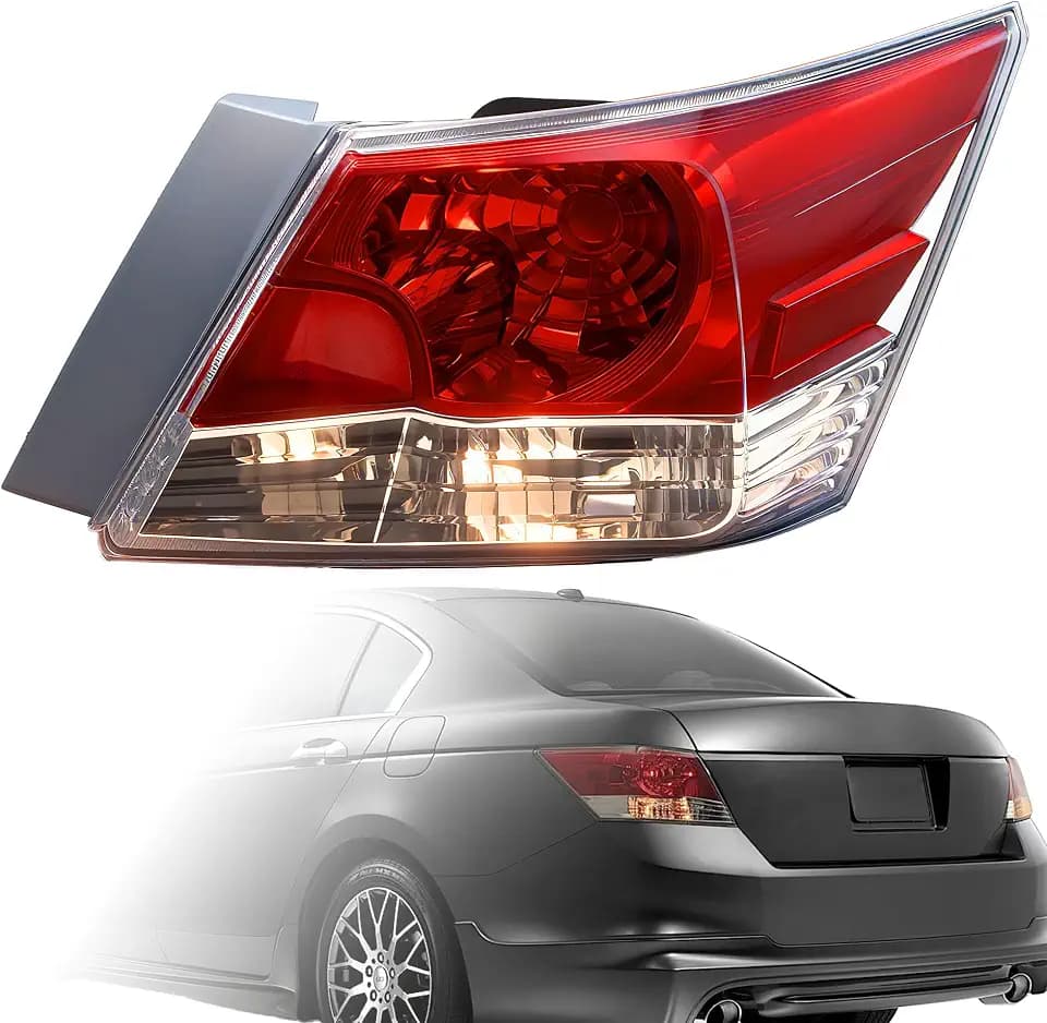 Tail Light Assembly Compatible With 08-12 Honda Accord Sedan