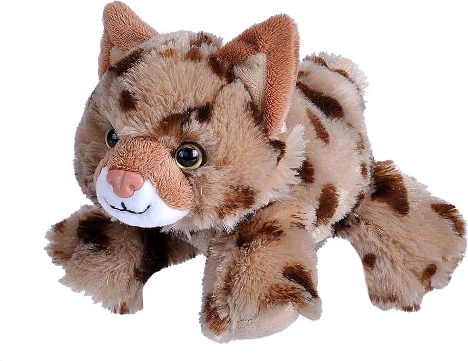 Wild Republic Hug’EMS Mini Bobcat Stuffed Animal - 7"