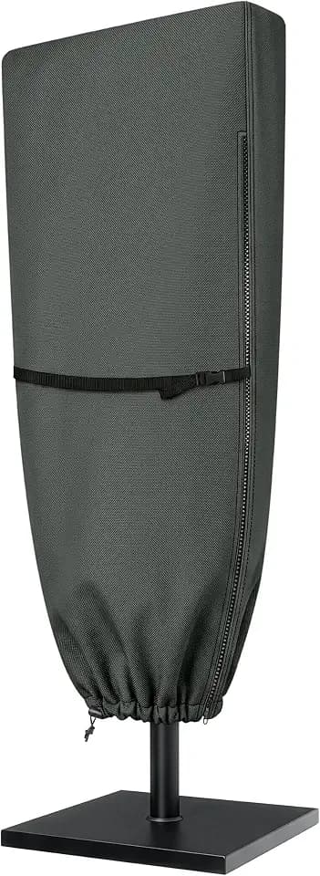 Pure Garden Extra Large Umbrella Cover 600D Waterproof, 15ft, Gray