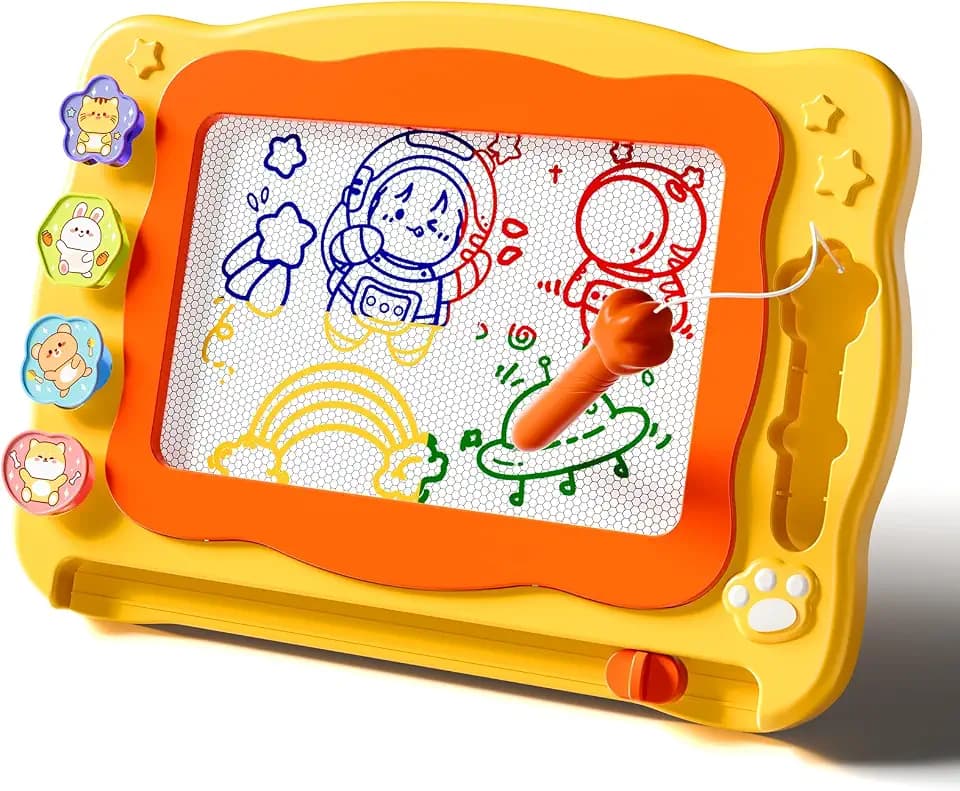 Großes magnetisches Zeichenbrett für Kinder, buntes Doodle Board Spielzeug