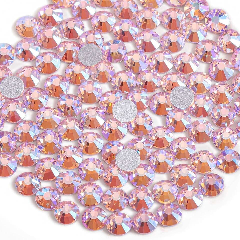 Beadsland Strasssteine zum Basteln,Licht Rosa AB,SS16/1440pcs,3.8-4.0mm